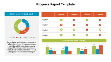monthly progress report template ppt
